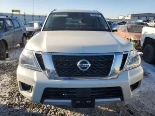 2018 Nissan Armada Platinum with VIN JN8AY2NF8J9333487, listed as a Copart auction lot 46295745 with 58,876 mi miles and Salvage Title. Bid and sale history available at carsss.com. Image 5.