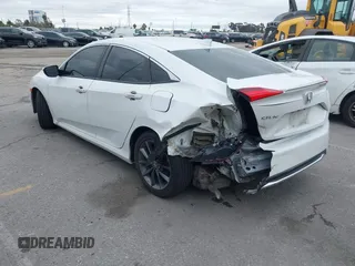 2019 Honda Civic Sedan EX with VIN JHMFC1F36KX006385, listed as a IAAI auction lot 41758211 with 89,666 mi miles. Bid and sale history available at carsss.com. Image 3.