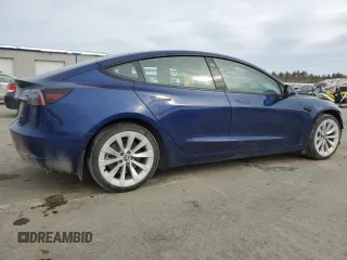 2022 Tesla Model 3 Long Range with VIN 5YJ3E1EB6NF190460, listed as a Copart auction lot 46476165 with 65,312 mi miles and Salvage Title. Bid and sale history available at carsss.com. Image 3.