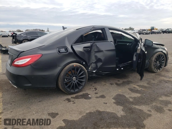 2017 Mercedes-Benz CLS 550 with VIN WDDLJ7DB9HA197308, listed as a Copart auction lot 36588383 with 59,426 mi miles and . Bid and sale history available at DreamBid. Image 3.