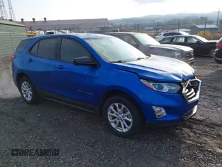 2019 Chevrolet Equinox LS with VIN 3GNAXSEV1KS521666, listed as a IAAI auction lot 40900088 with 77,573 mi miles and . Bid and sale history available at DreamBid. Image 1.
