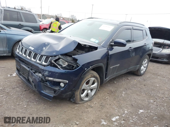 2018 Jeep Compass Latitude with VIN 3C4NJDBBXJT467634, listed as a IAAI auction lot 41305065 with 73,573 mi miles. Bid and sale history available at carsss.com. Image 17.