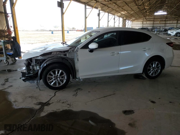 2018 Mazda 3 Sport with VIN 3MZBN1U74JM275812, listed as a Copart auction lot 53519075 with 46,107 mi miles and Salvage Title. Bid and sale history available at DreamBid. Image 1.