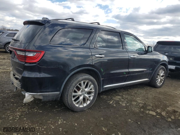 2015 Dodge Durango Citadel with VIN 1C4RDJEG9FC176981, listed as a Copart auction lot 42328215 with 169,296 mi miles and Salvage Title. Bid and sale history available at carsss.com. Image 3.