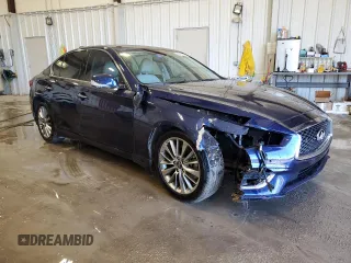 2022 Infiniti Q50 Luxe z VIN JN1EV7BP7NM311406, wystawiony jako Copart lot #86719364 z przebiegiem 10 651 mil mil oraz Czysty tytuł • Clean title. Historia ofert i sprzedaży dostępna na DreamBid. Obrazek 4.