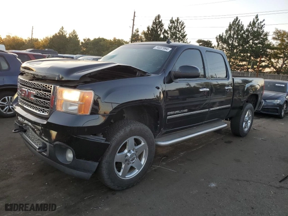 2011 GMC Sierra 2500HD Denali with VIN 1GT125CG9BF228602, listed as a Copart auction lot 74337994 with 162,319 mi miles and Salvage Title. Bid and sale history available at carsss.com. Image 1.