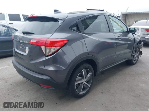 2021 Honda HR-V EX-L with VIN 3CZRU5H7XMM726567, listed as a IAAI auction lot 41865948 with 43,017 mi miles. Bid and sale history available at carsss.com. Image 4.