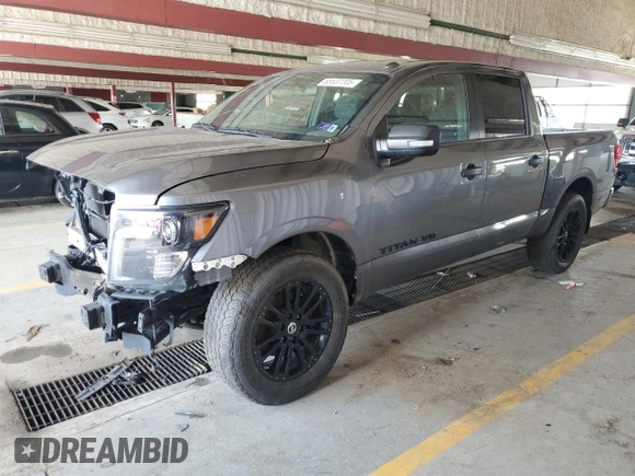 2018 Nissan Titan SV with VIN 1N6AA1E57JN515817, listed as a Copart auction lot 65537205 with 69,567 mi miles and Salvage title. Bid and sale history available at DreamBid. Image 1.