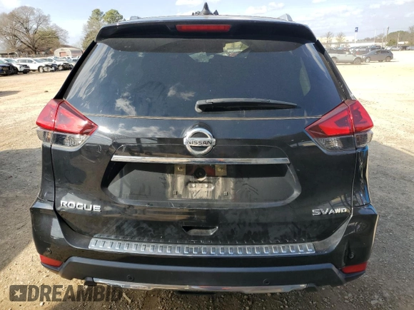 2019 Nissan Rogue SV with VIN KNMAT2MV4KP552365, listed as a Copart auction lot 48918195 with 70,767 mi miles and Salvage Title. Bid and sale history available at carsss.com. Image 6.