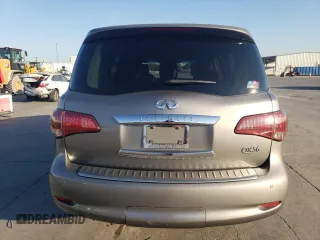 2012 Infiniti QX56 8-passenger with VIN JN8AZ2ND7C9715380, listed as a Copart auction lot 77386514 with 135,355 mi miles and Clean Title. Bid and sale history available at carsss.com. Image 6.