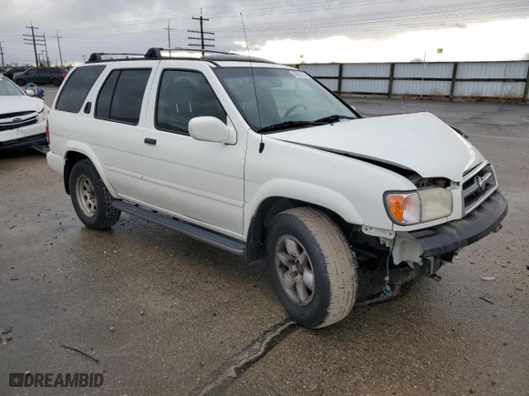 2001 Nissan Pathfinder LE with VIN JN8DR09XX1W566810, listed as a Copart auction lot 86605724 with 208,036 mi miles and Salvage Title. Bid and sale history available at carsss.com. Image 4.