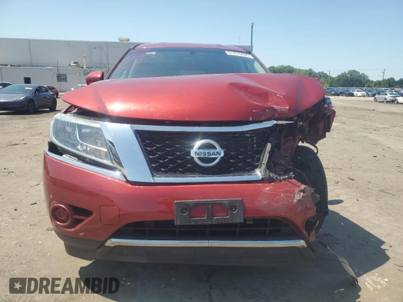2014 Nissan Pathfinder S with VIN 5N1AR2MM9EC723513, listed as a Copart auction lot 61876695 with 77,712 mi miles and Salvage title. Bid and sale history available at DreamBid. Image 5.