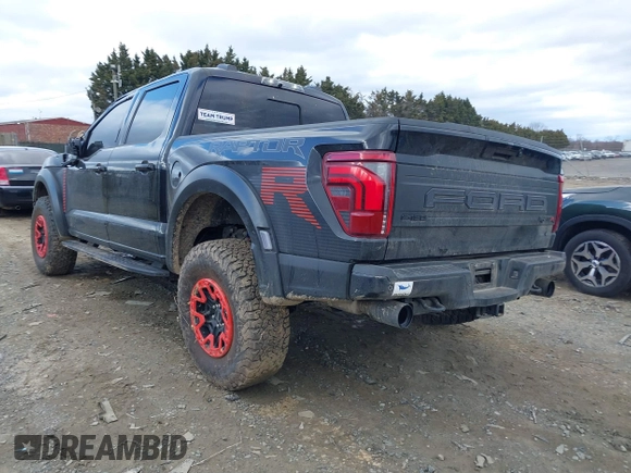 2024 Ford F-150 Raptor with VIN 1FTFW1RJ0RFA93011, listed as a IAAI auction lot 41730526 with 10,213 mi miles and . Bid and sale history available at DreamBid. Image 3.