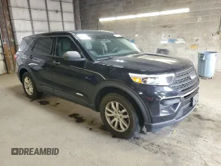 2021 Ford Explorer with VIN 1FMSK8BB6MGA08077, listed as a Copart auction lot 82614854 with 43,278 mi miles and Salvage Title. Bid and sale history available at carsss.com. Image 4.