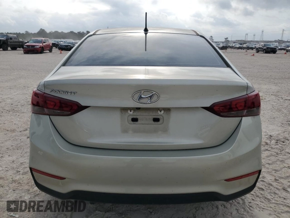 2018 Hyundai Accent SE with VIN 3KPC24A33JE017505, listed as a Copart auction lot 53810625 with 106,679 mi miles and Salvage Title. Bid and sale history available at carsss.com. Image 6.