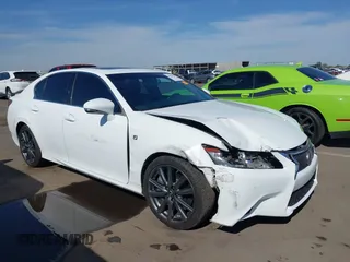 2014 Lexus GS 350 with VIN JTHBE1BL1E5043231, listed as a IAAI auction lot 41986141 with 139,842 mi miles. Bid and sale history available at carsss.com. Image 1.