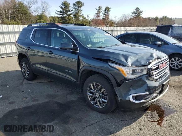 2019 GMC Acadia SLT with VIN 1GKKNULSXKZ254333, listed as a Copart auction lot 51206995 with 48,119 mi miles and Salvage Title. Bid and sale history available at DreamBid. Image 4.