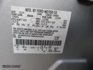 2011 Ford Edge SE with VIN 2FMDK3GC9BBA33394, listed as a Copart auction lot 52376095 with 220,163 mi miles and Salvage Title. Bid and sale history available at carsss.com. Image 15.