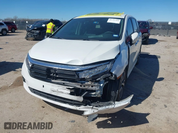 2023 Honda Odyssey Touring with VIN 5FNRL6H88PB003865, listed as a IAAI auction lot 41715384 with 40,765 mi miles and . Bid and sale history available at DreamBid. Image 17.