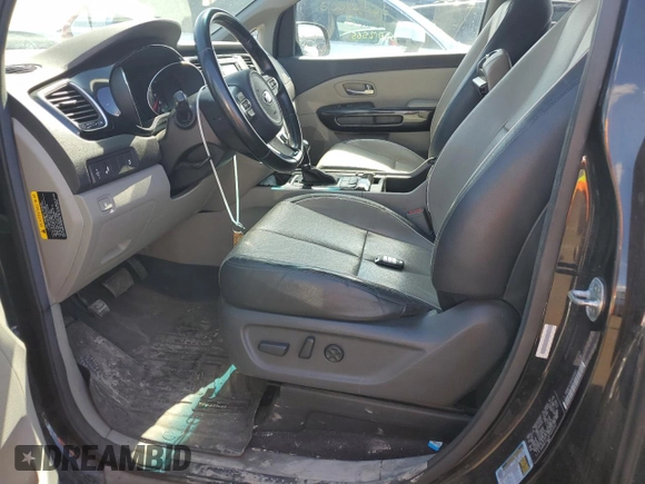 2015 Kia Sedona EX with VIN KNDMC5C19F6025057, listed as a Copart auction lot 50420385 with 145,390 mi miles and Salvage Title. Bid and sale history available at carsss.com. Image 7.