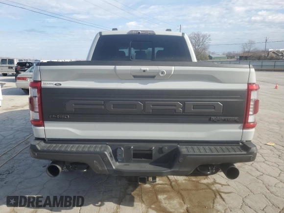 2023 Ford F-150 Raptor with VIN 1FTFW1RG0PFA14051, listed as a Copart auction lot 47072795 with 35,467 mi miles and Salvage Title. Bid and sale history available at DreamBid. Image 6.