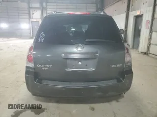 2007 Nissan Quest S with VIN 5N1BV28U07N132617, listed as a Copart auction lot 80720214 with 158,652 mi miles and Salvage Title. Bid and sale history available at carsss.com. Image 6.