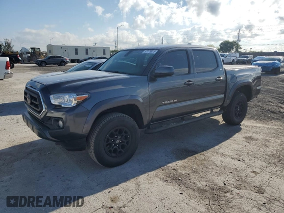 2020 Toyota Tacoma SR5 with VIN 3TMAZ5CN9LM125157, listed as a Copart auction lot 57178885 with 59,830 mi miles and Salvage title. Bid and sale history available at DreamBid. Image 1.