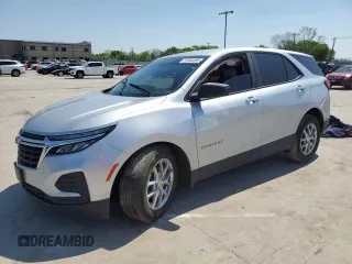 2022 Chevrolet Equinox LS z VIN 3GNAXHEV2NS168250, wystawiony jako Copart lot #52464095 z przebiegiem 98 058 mil mil oraz Szkoda całkowita • Salvage title. Historia ofert i sprzedaży dostępna na DreamBid. Obrazek 1.