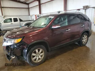 2011 Kia Sorento LX with VIN 5XYKT4A12BG017295, listed as a Copart auction lot 54322535 with 165,784 mi miles and Salvage Title. Bid and sale history available at carsss.com. Image 1.