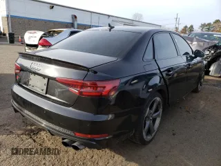 2018 Audi S4 Premium Plus with VIN WAUB4AF4XJA019256, listed as a Copart auction lot 75313593 with 71,826 mi miles. Bid and sale history available at carsss.com. Image 3.