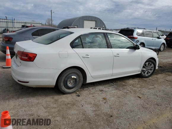 2015 Volkswagen Jetta Sedan 1.8T SE w/Connectivity with VIN 3VWD07AJ3FM235688, listed as a Copart auction lot 50585285 with 0 mi miles and Salvage Title. Bid and sale history available at carsss.com. Image 3.