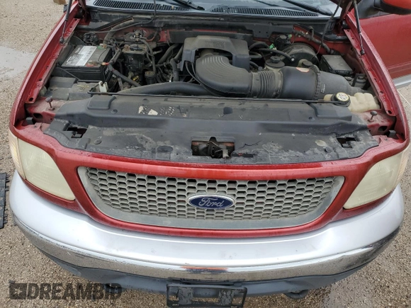 2001 Ford F-150 XLT with VIN 1FTRW08L41KB01407, listed as a Copart auction lot 59446555 with 285,312 mi miles and Salvage title. Bid and sale history available at DreamBid. Image 11.