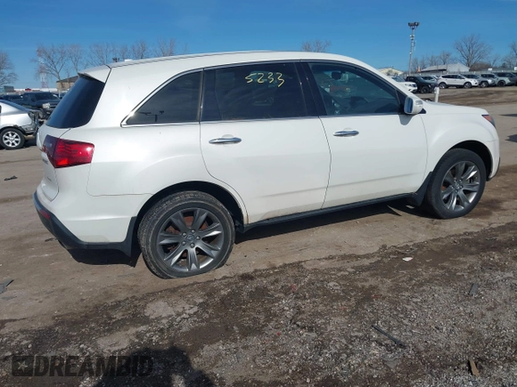 2010 Acura MDX Advance with VIN 2HNYD2H5XAH533578, listed as a IAAI auction lot 41555233 with 185,683 mi miles and . Bid and sale history available at DreamBid. Image 4.
