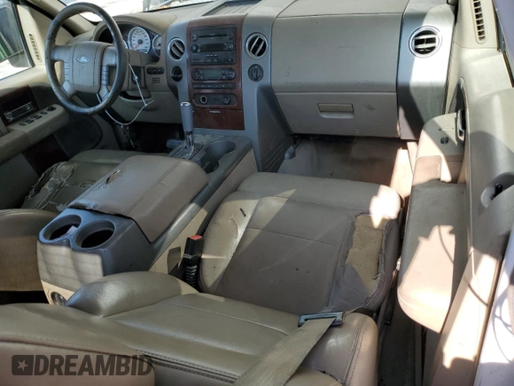 2006 Ford F-150 XLT with VIN 1FTPX12516KB96780, listed as a Copart auction lot 55621015 with 168,831 mi miles and Salvage title. Bid and sale history available at DreamBid. Image 8.