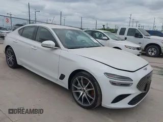 2025 Genesis G70 2.5T with VIN KMTG34SC4SU154969, listed as a IAAI auction lot 42056094 with 2,014 mi miles. Bid and sale history available at carsss.com. Image 1.