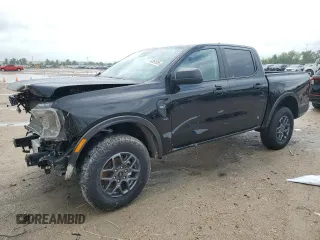 2024 Ford Ranger XLT with VIN 1FTER4GH8RLE27713, listed as a Copart auction lot 54061055 with 11,563 mi miles and Salvage Title. Bid and sale history available at carsss.com. Image 1.