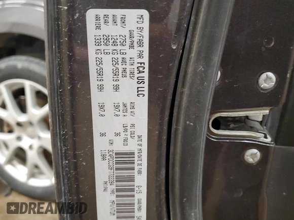 2015 Dodge Journey SXT with VIN 3C4PDCCG9FT722284, listed as a Copart auction lot 84937724 with 210,747 mi miles and Salvage title. Bid and sale history available at DreamBid. Image 13.