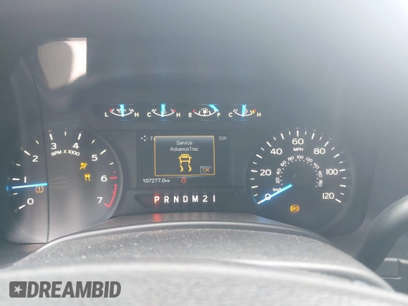 2017 Ford F-150 XL with VIN 1FTEW1EP0HKE52305, listed as a IAAI auction lot 41909730 with 107,277 mi miles. Bid and sale history available at carsss.com. Image 7.