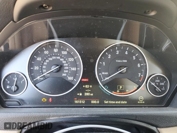 2014 BMW 3 Series 328i with VIN WBA3A5C55EJ463538, listed as a Copart auction lot 45796435 with 161,512 mi miles and Clean title. Bid and sale history available at DreamBid. Image 9.