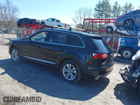 2017 Audi Q7 Premium Plus with VIN WA1LAAF71HD014251, listed as a IAAI auction lot 41859906 with 128,789 mi miles. Bid and sale history available at carsss.com. Image 3.
