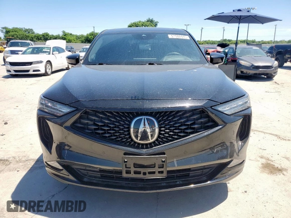 2022 Acura MDX w/A-Spec Package with VIN 5J8YE1H09NL043709, listed as a Copart auction lot 57502445 with 32,046 mi miles and Salvage title. Bid and sale history available at DreamBid. Image 5.