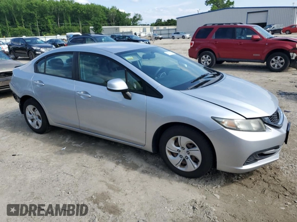 2013 Honda Civic LX z VIN 2HGFB2F56DH541432, wystawiony jako Copart lot #57077625 z przebiegiem 119 189 mil mil oraz Szkoda całkowita • Salvage title. Historia ofert i sprzedaży dostępna na DreamBid. Obrazek 4.
