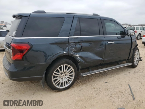 2023 Ford Expedition Limited with VIN 1FMJU1K88PEA26520, listed as a Copart auction lot 44359405 with 0 mi miles and Salvage Title. Bid and sale history available at carsss.com. Image 3.