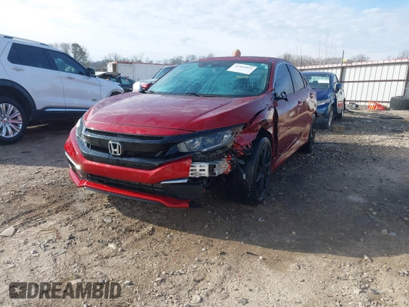 2021 Honda Civic Sedan EX-L with VIN 2HGFC1F76MH701303, listed as a IAAI auction lot 41455021 with 92,347 mi miles. Bid and sale history available at carsss.com. Image 17.