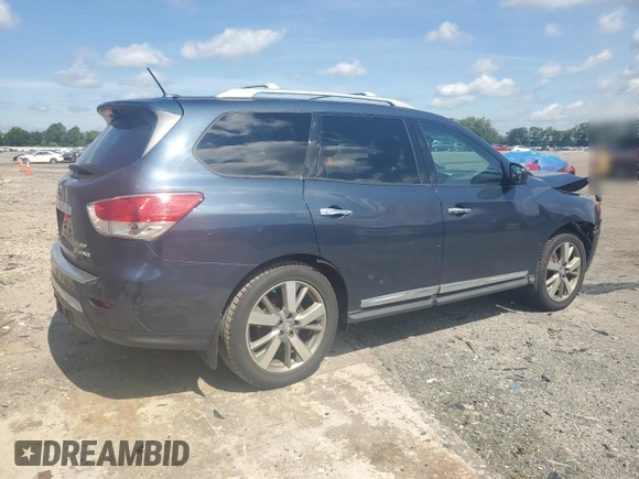 2015 Nissan Pathfinder SL with VIN 5N1AR2MM1FC705282, listed as a Copart auction lot 61608575 with 140,407 mi miles and Clean title. Bid and sale history available at DreamBid. Image 3.