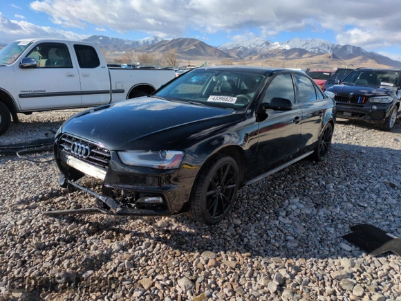 2016 Audi A4 Premium with VIN WAUBFAFL5GN013500, listed as a Copart auction lot 43396825 with 101,233 mi miles and Salvage Title. Bid and sale history available at carsss.com. Image 1.