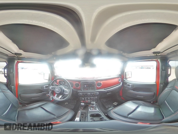 2019 Jeep Wrangler Unlimited Rubicon with VIN 1C4HJXFG4KW581967, listed as a Copart auction lot 53712235 with 37,474 mi miles and Salvage title. Bid and sale history available at DreamBid. Image 15.