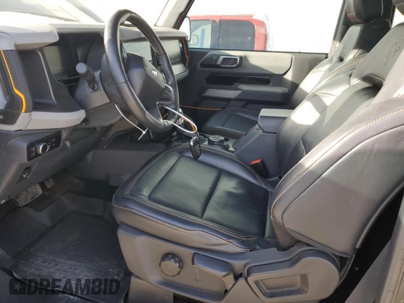 2023 Ford Bronco with VIN 1FMDE5CP4PLA96759, listed as a Copart auction lot 42712895 with 30,153 mi miles and Salvage Title. Bid and sale history available at carsss.com. Image 7.