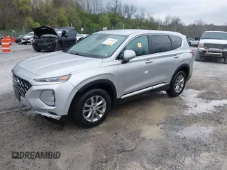 2019 Hyundai Santa Fe SE with VIN 5NMS2CAD8KH096047, listed as a IAAI auction lot 41983803 with 109,920 mi miles. Bid and sale history available at carsss.com. Image 2.