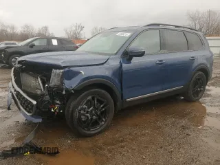 2023 Kia Telluride EX X-Line z VIN 5XYP3DGC7PG404463, wystawiony jako Copart lot #49808315 z przebiegiem 24 306 mil mil oraz Szkoda całkowita • Salvage title. Historia ofert i sprzedaży dostępna na DreamBid. Obrazek 1.